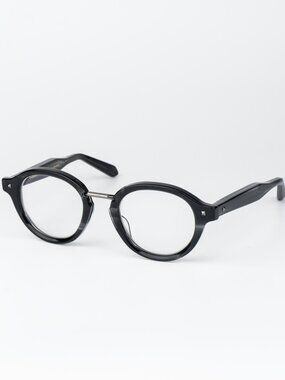 Valentino Men Eyeglasses Black Grey Transparent Round V-ESSENTIAL-IV VLX-132 B